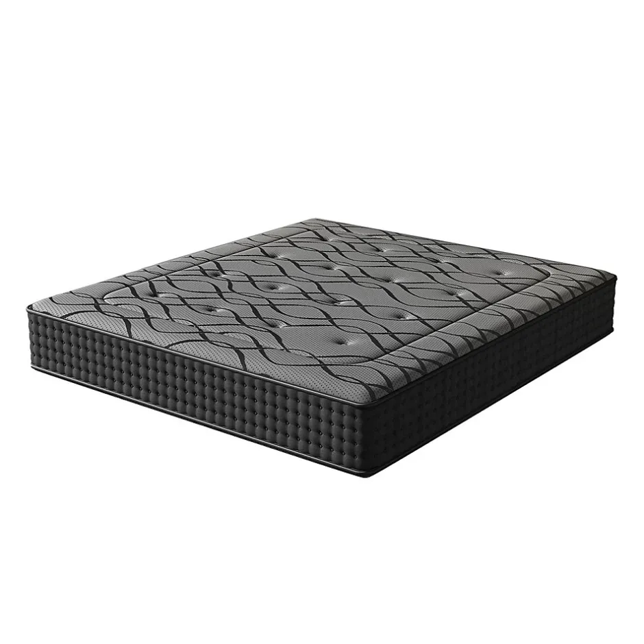 Teeno Ensemble 140x190cm Matelas à ressorts+ Lit Sommier Tapissier Déco, Epaisseur du Matelas 30cm