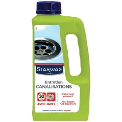 Starwax Entretien canalisations avec javel 1L