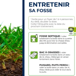 Starwax Entretien longue durée 6 mois fosses septiques 500g