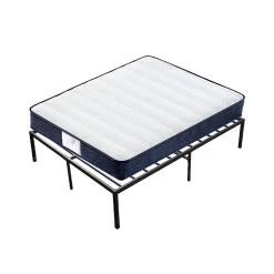 Teeno Epaisseur 22 cm matelas à ressorts + cadre de lit en métal 140x190 cm Clearance