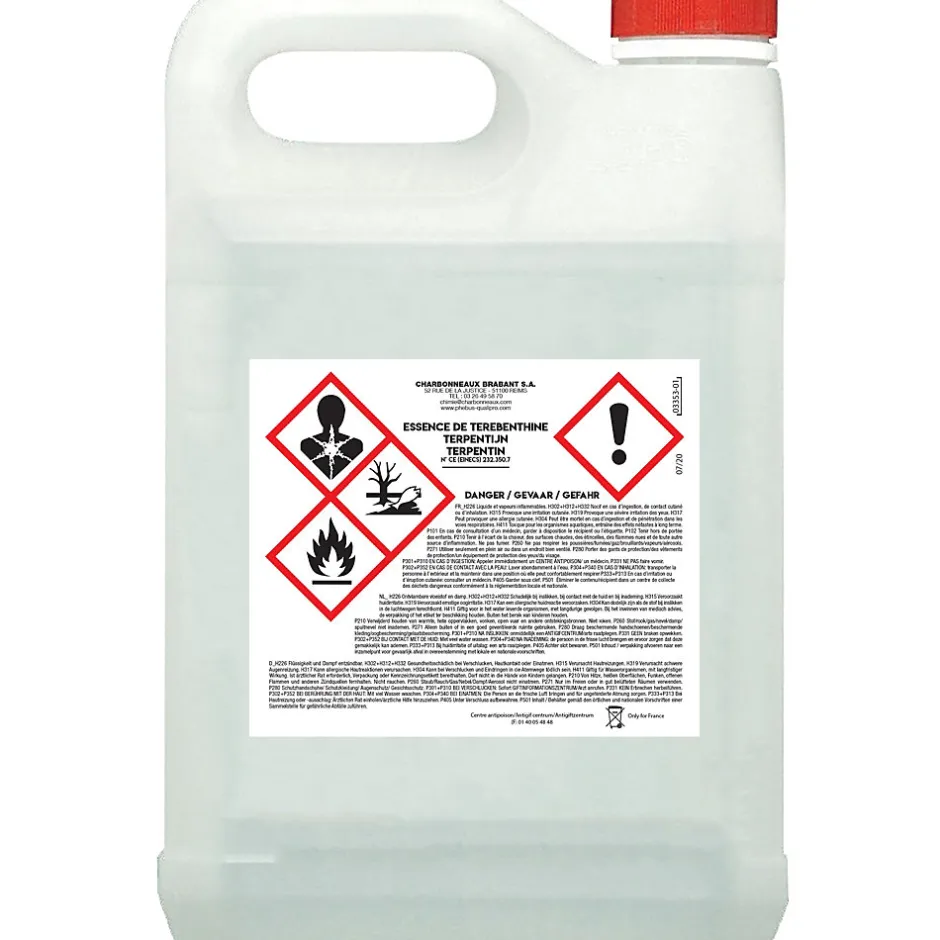 Phebus Essence de térébenthine pour traiter Phébus 5L