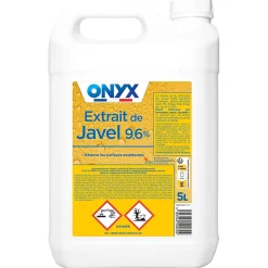 Onyx Extrait de javel 9,6% 36° murs, terrasses, façades, sanitaires 5L Best