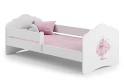 Enfant Kobi FALA lit d'enfant avec barreau 160x80 Princesse en couronne