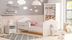 Enfant Kobi FALA lit enfant avec barreau 160x80 Fille avec ailes