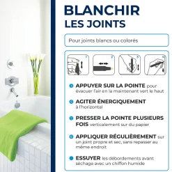 Starwax Feutre blanchisseur joints + 3 pointes de rechange