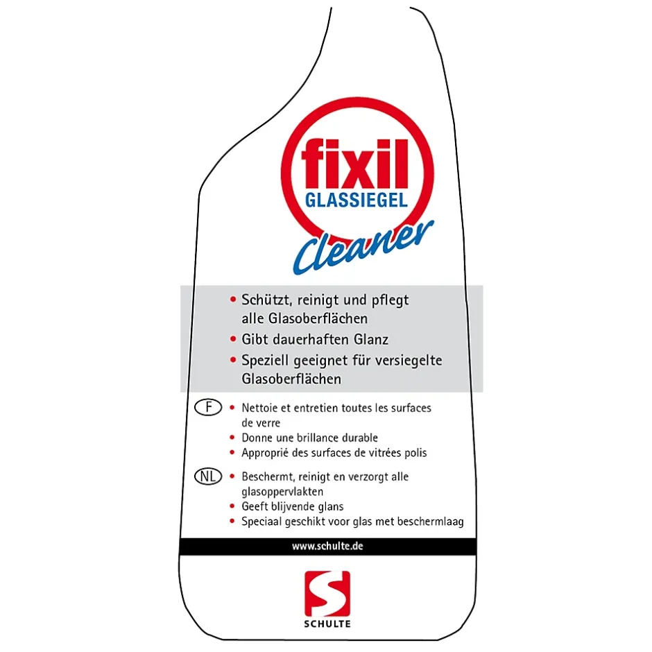 Schulte Fixil Cleaner 500 ml, produit nettoyant anticalcaire pour surfaces en verre Hot