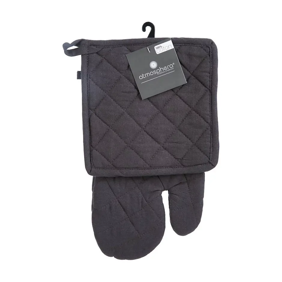 Atmosphera Créateur D'Intérieur Gant et manique - coton - gris foncé - Atmosphera Clearance
