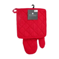 Atmosphera Créateur D'Intérieur Gant et manique - coton - rouge - Atmosphera