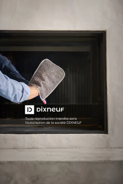 Dixneuf Gant microfibre pour vitre de cheminée et poêle Plus'net