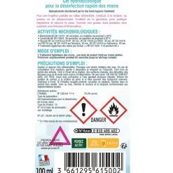 Wyritol Gel hydro-alcoolique désinfectant pour les mains 100ml