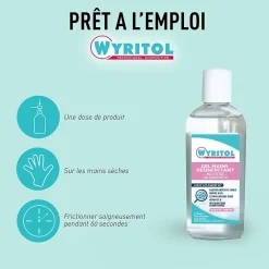 Wyritol Gel hydro-alcoolique désinfectant pour les mains 100ml
