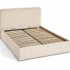 Best Mobilier Goyave - lit coffre - 140x190 - en velours côtelé - sommier inclus - Sale