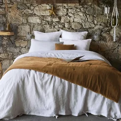 Altobuy HARRIS - Chemin de Lit 90x200cm Velours de Coton Coloris Camel