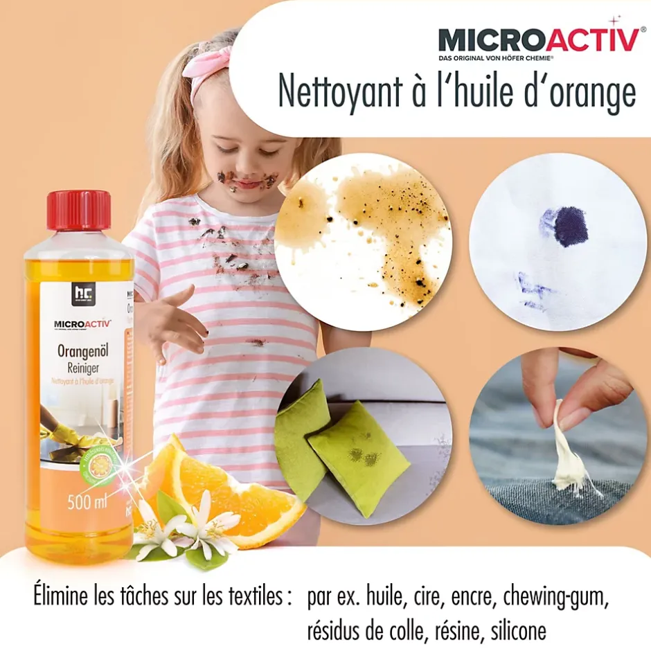 Höfer Chemie Microactiv Nettoyant Concentré À L'huile D'orange 1 x 500 Ml Hot