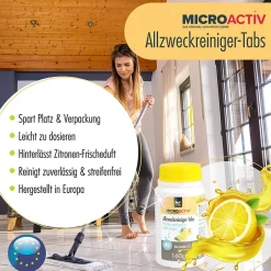 Höfer Chemie Microactiv Pastilles Nettoyantes Multi-usages 6 x 160 G, Parfum Citron Best