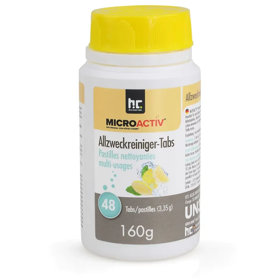 Höfer Chemie Microactiv Pastilles Nettoyantes Multi-usages 6 x 160 G, Parfum Citron Best