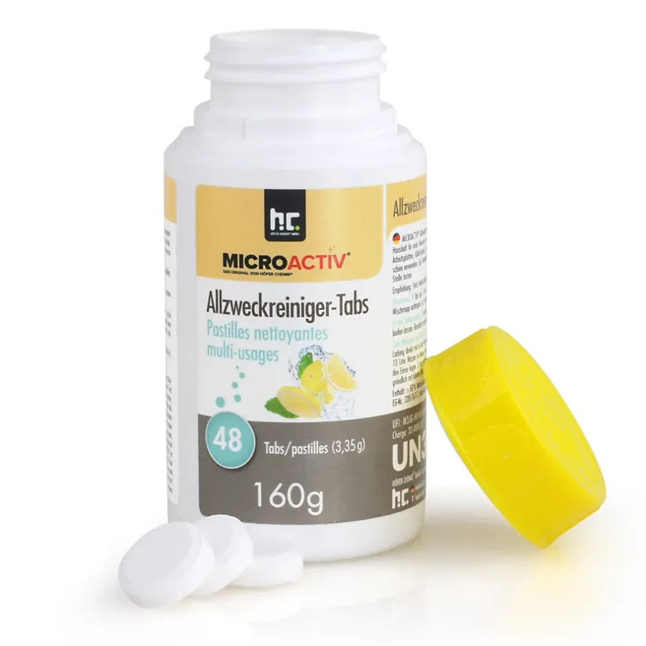 Höfer Chemie Microactiv Pastilles Nettoyantes Multi-usages 6 x 160 G, Parfum Citron Best