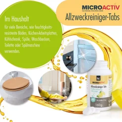 Höfer Chemie Microactiv Pastilles Nettoyantes Multi-usages 6 x 160 G, Parfum Citron Best