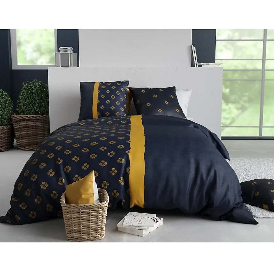 Eden Housse couette + taie en coton Nills Discount