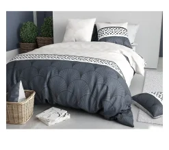 Eden Housse couette + taie Eventails graphique arcadie New