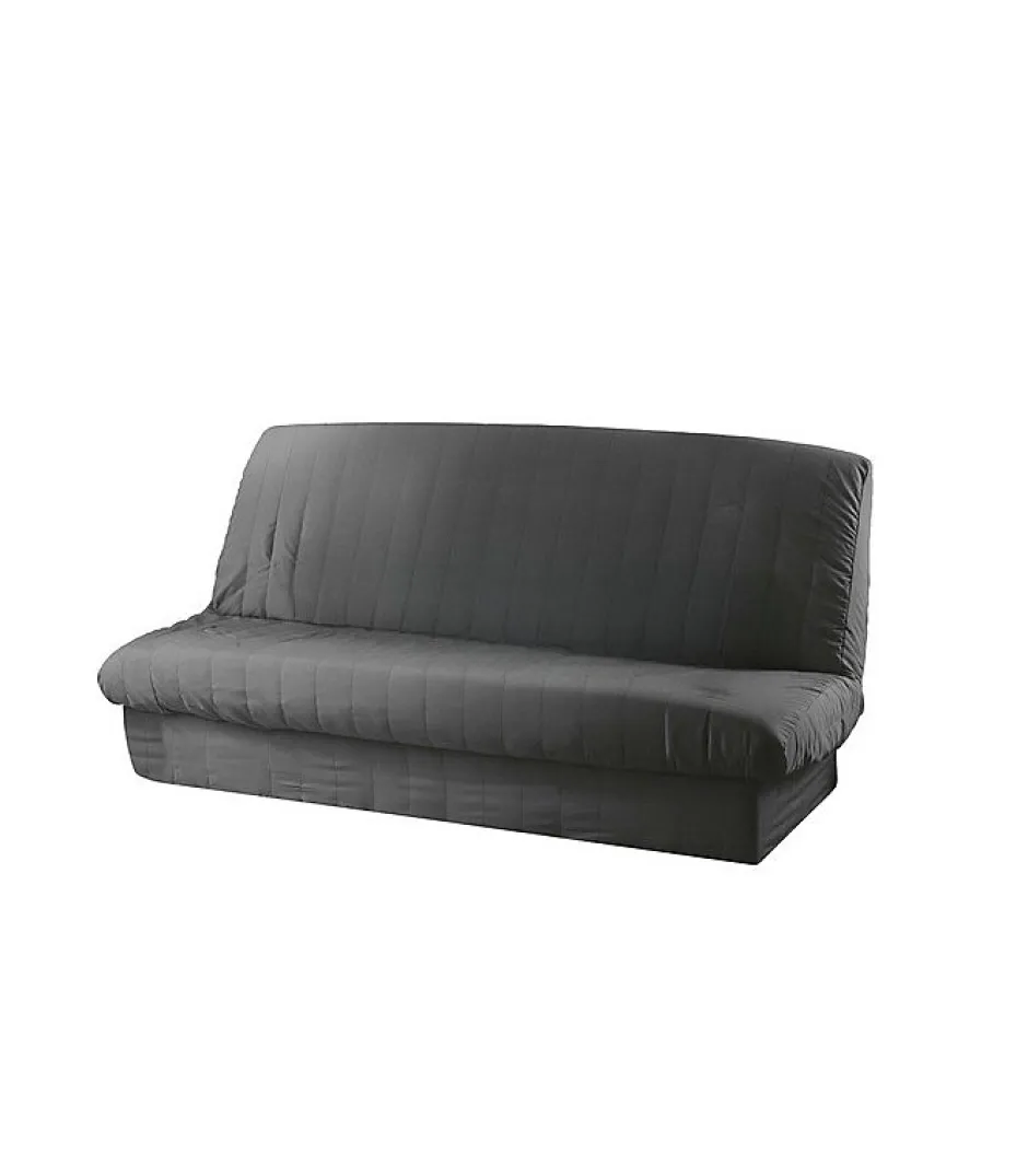 Douceur D'Intérieur HOUSSE DE CLIC CLAC MAT. 120 à 140 CM - 185 à 200 CM POLYE. UNI ESSENTIEL BETON - 120 à 200cm - Gris anthracite