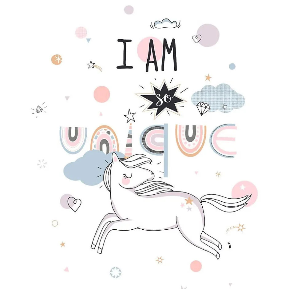 Eden Housse de couette + 1 taie I am a Licorne