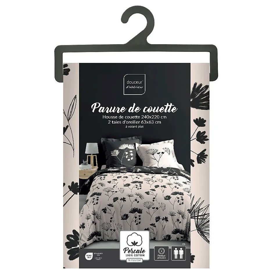 Douceur D'Intérieur Housse de couette + 2 taies d'oreiller Iris - - Parure de couette 260 x 240