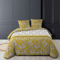 Douceur D'Intérieur Housse de couette + 2 taies d'oreiller Marjolaine - 260 x 240 cm - - Parure de couette 260 x 240
