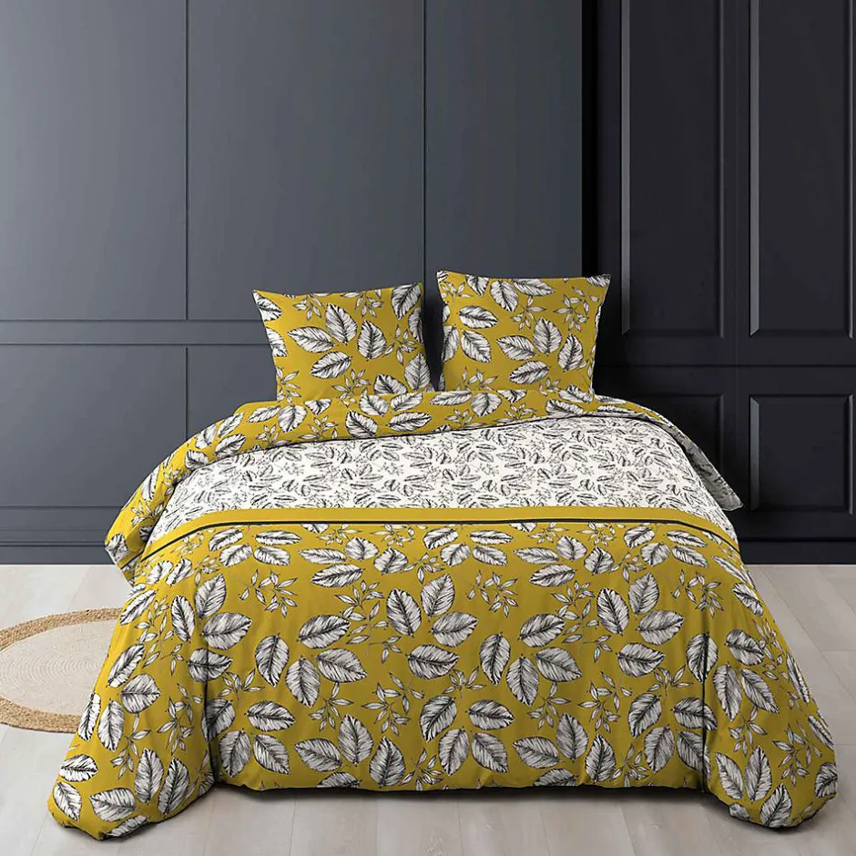 Douceur D'Intérieur Housse de couette + 2 taies d'oreiller Marjolaine - 260 x 240 cm - - Parure de couette 260 x 240