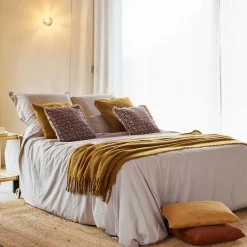 Douceur D'Intérieur Housse de couette 100% Percale de Coton ORIGINE (260x240 cm - Sable)
