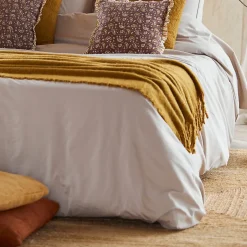 Douceur D'Intérieur Housse de couette 100% Percale de Coton ORIGINE (260x240 cm - Sable)