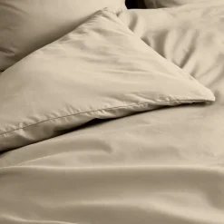 Douceur D'Intérieur Housse de couette 100% Percale de Coton ORIGINE (240x220 cm - Sable)