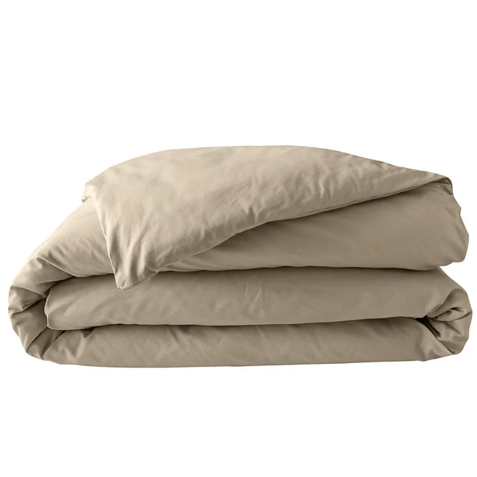 Douceur D'Intérieur Housse de couette 100% Percale de Coton ORIGINE (240x220 cm - Sable)