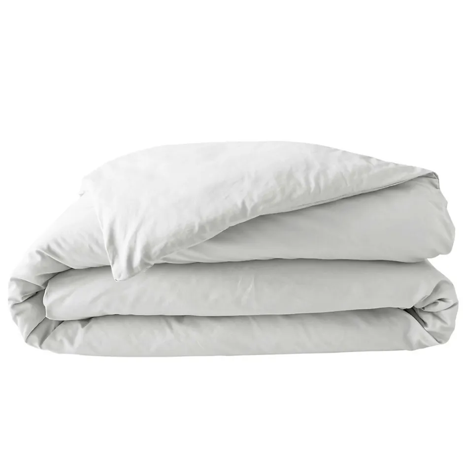 Douceur D'Intérieur Housse de Couette 2 Personnes Percale Uni 78 fils percaline 260x240cm Blanc Discount