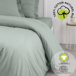 Today Housse de couette 2 places - 100% coton BIO Discount