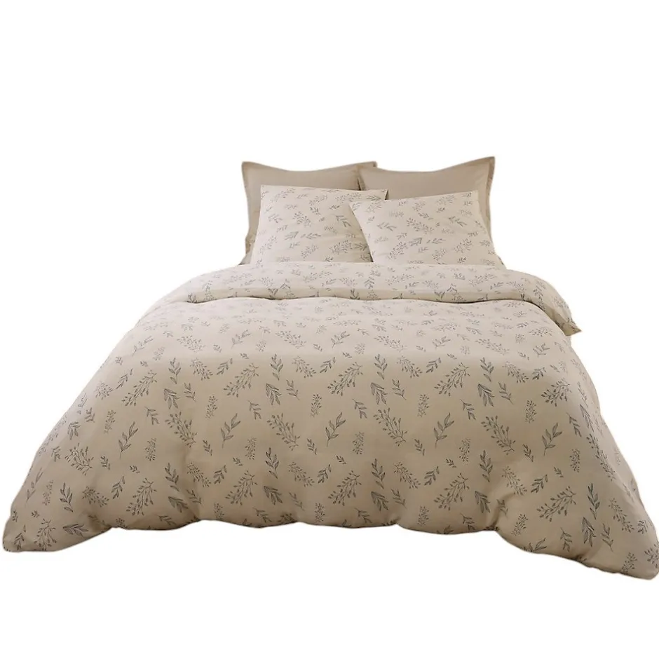Eden Housse de couette + taies gaze de coton 220 x 240 cm Liveo