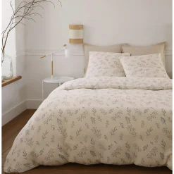 Eden Housse de couette + taies gaze de coton 220 x 240 cm Liveo