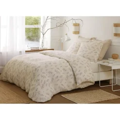 Eden Housse de couette + taies gaze de coton 220 x 240 cm Liveo