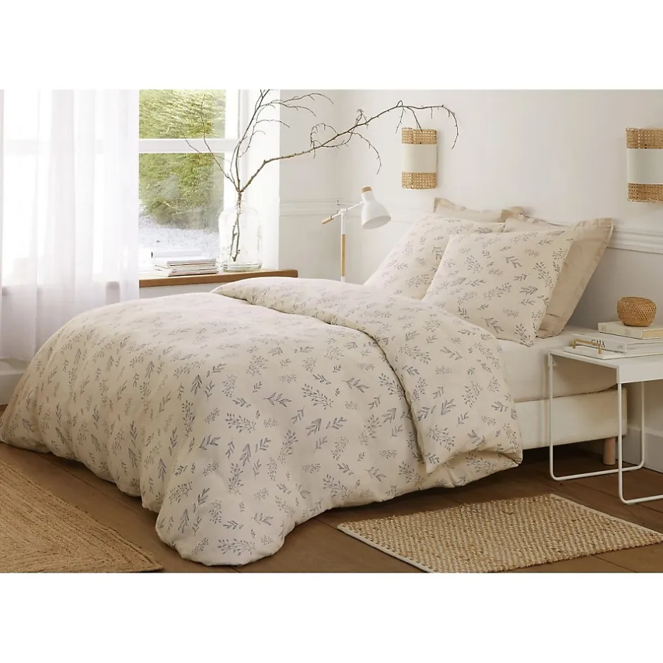 Eden Housse de couette + taies gaze de coton 220 x 240 cm Liveo