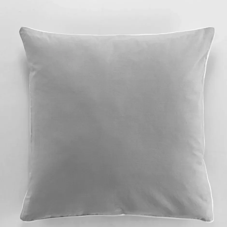 Douceur D'Intérieur Housse de couette 260 x 240 cm coton lavé 57 fils Linette Gris Hot