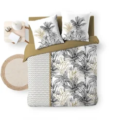 Douceur D'Intérieur Housse de couette 240 x 220 cm coton 42 fils + 2 taies Dakar