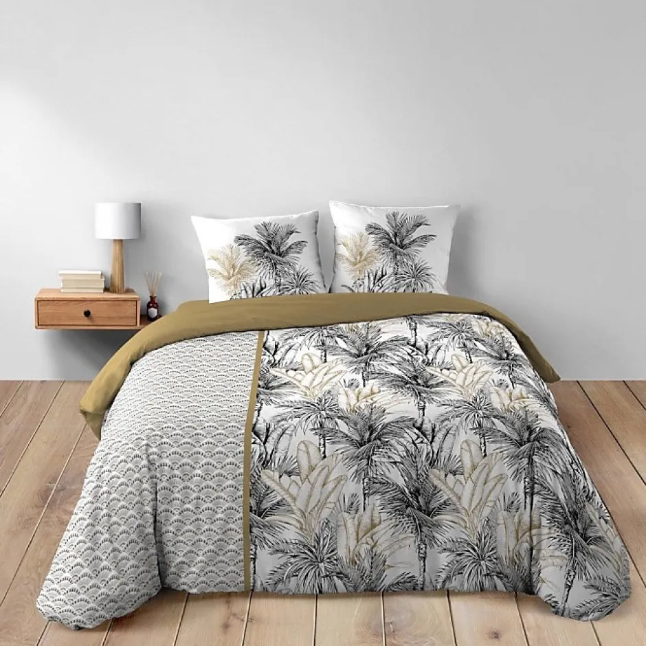 Douceur D'Intérieur Housse de couette 240 x 220 cm coton 42 fils + 2 taies Dakar