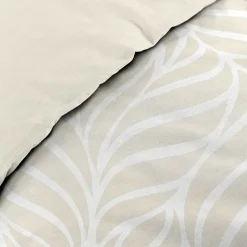 Douceur D'Intérieur Housse de couette 240 x 220 cm imprimée 57 fils MORGANE Naturel 2 taies incluses Sale