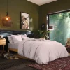Coton Pur Housse de couette 140 x 200 cm "Prémium" pour lit 1 place - Prémium Rose Dragée Discount