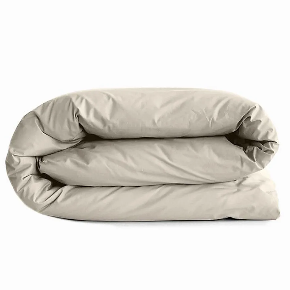 Coton Pur Housse de couette 260 x 240 cm "Prémium" pour lit 2 places King Size - Prémium Sable