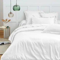 Coton Pur Housse de couette 240 x 220 cm "Prémium" pour lit 2 places - Prémium Neige