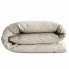 Coton Pur Housse de couette 140 x 200 cm "Prémium" pour lit 1 place - Prémium Sable Best