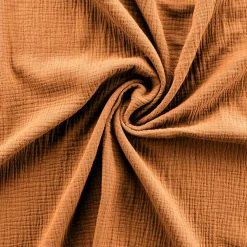 Douceur D'Intérieur Housse de couette 240 x 220 cm + 2 taies Gaze de coton uni Angelia Caramel Hot