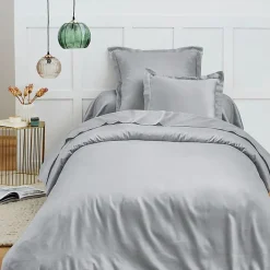 Coton Pur Housse de couette 140 x 200 cm "Prémium" pour lit 1 place - Prémium Nuage