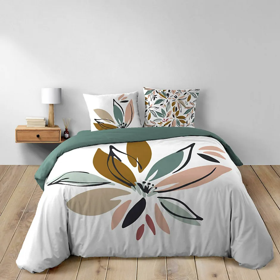 Douceur D'Intérieur Housse de couette 240 x 220 cm + 2 taies Coton 42 fils OCTAVIA